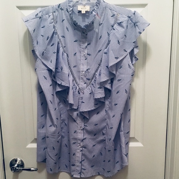 Blu Pepper Tops - Host Pick! Sleeveless Ruffle Perch Blouse